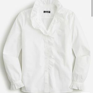 J.Crew Cottage top in cotton poplin top NWT size 6